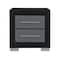 Homeroots 23" Black And Gray Wood Square Two Drawer Nightstand 643690 - alternate 1