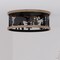 Vaxcel Kodiak 12-in W Black Rustic Round Cage Flush Mount Ceiling Light Fixture Bear and Tree Motif C0262 - alternate 2