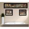 Homeroots Set Of Three COUNTRY BATH II 5 Black Framed Print Bathroom Wall Art, 3PK 405624 - alternate 2