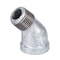 B & K 1/2 in. FIP each X 1/2 in. D MIP Galvanized Malleable Iron 45 degree Street Elbow 311SE45-12 - alternate 4