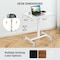 Simple Deluxe iPower Standing Desk Small Rolling Desk with Lockable Wheels, Mobile Stand Up Desk Adjustable Heigh 3A88HKDESKMHL07WHT - alternate 3