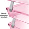 Acrimet Facility 3 Tier Letter Tray Side Load Letter Size Desktop File Organizer Plastic Clear Pink 255.8 - alternate 2