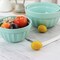 Martha Stewart 3 Piece Stoneware Bowl Set in Turquoise 128875.03 - alternate 5
