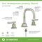 Symmons Dia Widespread Two-Handle Bathroom Faucet with Push Pop Drain Assembly (1.0 GPM) SLW3512STNPP - alternate 2