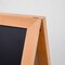 M&T Displays Rustic Wood 23.6x30.7 Inch Double Sided Chalkboard A-Frame UWID006078X2000 - alternate 3