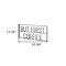 Homeroots But First Coffee Sign 26" X 13" Black But First Coffee Metal Wall Decor 608992 - alternate 3