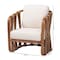 Bali & Pari Westham Bohemian Natural Rattan and Seagrass Arm Chair 252-13918-ZORO - alternate 3