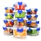 Serenelife 24 Piece Glass Storage Containers with Lids, Glass Meal Prep Container Set for Lunch, Blue, 24PK SLGL24BL - alternate 1