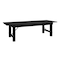 Flash Furniture HERCULES 9' x 40 in. Black Wash Commercial Farmhouse Folding Table, Antique Rustic Solid Pine XA-F-108X40-BW-GG - alternate 3