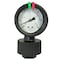 Kodiak Controls Polypropylene Pressure Gauge, Viton Diaphragm, 1/2 in NPT, 2.5 in Dial, 0-60 PSI KC701LD-2S25-60 - alternate 1