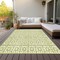 Homeroots 5' X 8' Sage And Ivory Geometric Washable Indoor Outdoor Area Rug 613748 - alternate 3