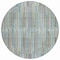 Homeroots 8' Teal Blue And Brown Round Striped Washable Indoor Outdoor Area Rug 631565 - alternate 2