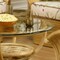 Fab Glass And Mirror 24in. Clear Round Glass Table Top, 3/8in. Thickness Tempered Beveled Edge Polished 24RT10THBETE - alternate 2