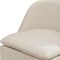 Homeroots Set of Two Beige Chenille Wing Back Dining Chairs With Wheels, 2PK 719646 - alternate 2
