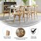 Flash Furniture Advantage Natural With White Grain X-Back Chair X-BACK-NWG - alternate 3