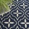 Homeroots 8' X 10' Navy Blue And Ivory Geometric Indoor Outdoor Area Rug 573066 - alternate 2
