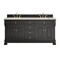 James Martin Vanities Brookfield 72 in. Double Vanity, Black Onyx w/ 3 CM Victorian Silver Silestone Top 547-V72-BKO-3VSL - alternate 1