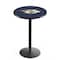 Holland Bar Stool Co 42" Blk Wrinkle Nashville Predators Pub Table, 36" dia. Top L214B4236NshPre - alternate 1