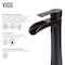 Vigo Niko Single Handle Bathroom Vessel Faucet Set with Pop-Up Drain Set in Antique Rubbed Bronze VG03024ARB2 - alternate 2
