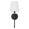 Jonathan Y Olivia 6.5" 1-Light Contemporary Traditional Candlestick Metal/Crystal LED Vanity, Black JYL9920B - alternate 2