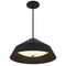 Homeroots 22" Black Aluminum Geometric LED Dimmable Outdoor Pendent Hanging Light 683466 - alternate 2