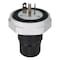 Leviton Straight Blade Plug, 20 A, Black LNR80-4E - alternate 1