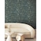 York Wallcoverings Gilded Plume Teal Wallpaper FM1001 - alternate 2
