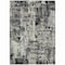 Homeroots 8' X 10' Black And Gray Abstract Washable Indoor Outdoor Area Rug 597935 - alternate 2