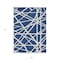 Homeroots 5' X 8' Navy Blue And Ivory Geometric Washable Indoor Outdoor Area Rug 600475 - alternate 2