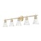 Z-Lite Belle 5-Light Vanity, 42 in W, Modern Gold 7519-5V-MGLD - alternate 2