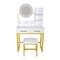 Homeroots 31" White Wood Lighted Two Drawer Dresser 714254 - alternate 1