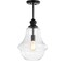 Jonathan Y Adam 12" Adjustable Metal/Glass LED Pendant, Oil Rubbed Bronze JYL9046B - alternate 2