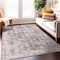 World Rug Gallery Vintage Inspired Bordered Machine Washable Area Rug 5 ft x 7 ft Charcoal 6037CHARCOAL5X7 - alternate 1