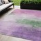 Homeroots 5' X 8' Lilac Lavender And Green Abstract Washable Indoor Outdoor Area Rug 611271 - alternate 1