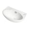 Alfi Brand ALFI brand ABC118 White 14" Small Wall Mounted Ceramic Sink with Faucet Hole ABC118 - alternate 2
