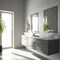 Vigo Giovanni Frosted White Glass 17 in. L x 17 in. W x 6 in. H Round Vessel Bathroom Sink VG07043 - alternate 2