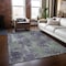Homeroots 3' X 5' Purple and Green Abstract Washable Non Skid Indoor Outdoor Area Rug 564281 - alternate 3