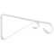 National Hardware 9'' White Steel Hanging Plant Bracket N274-571 - alternate 3