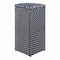 Happimess Chloe 15.56-Gallon All-Weather Wicker/Metal Corner Hideaway Outdoor Trash Can, Navy/White HPM1200B - alternate 3