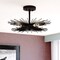 Vaxcel Nikko 16-in W Black Mid-Century Modern Semi Flush Mount Ceiling Light C0259 - alternate 4