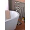 Anzzi Suni 3-Handle Claw Foot Tub Faucet with Hand Shower in Brushed Nickel FS-AZ0052BNR - alternate 4