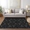 Homeroots 5' X 8' Black And Ivory Geometric Washable Indoor Outdoor Area Rug 614060 - alternate 2
