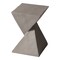 Leisuremod Glint Modern Twisted Fiberstone End Table - Weather-Resistant & Fully Assembled GST13GR - alternate 1