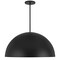 Homeroots 32" Black Aluminum Dome LED Dimmable Outdoor Pendent Hanging Light 683472 - alternate 5