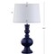 Jonathan Y Genie 28.5" Glass LED Table Lamp, Navy, 2PK JYL1061E-SET2 - alternate 5