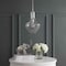 Jonathan Y Watts 10.5" 1-Light Mid-Century Modern Iron/Glass LED Pendant, Chrome/Clear JYL6400A - alternate 2
