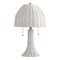 Jonathan Y Joanie 22" Bohemian Rustic Woven Rattan LED Table Lamp with Double Pull Chains, White/Brass Gold JYL4040B - alternate 2