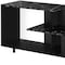 Homeroots 47in Black Cabinet Enclosed Storage TV Stand 490357 - alternate 2