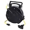 Alert Reel Mfg ProReel Retractable Cord Reel, 15 Amp, 65' 12/3 SJTOW, Quad Outlets 8665TFQ - alternate 1