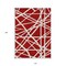 Homeroots 10' X 14' Red And Ivory Geometric Washable Indoor Outdoor Area Rug 600491 - alternate 2